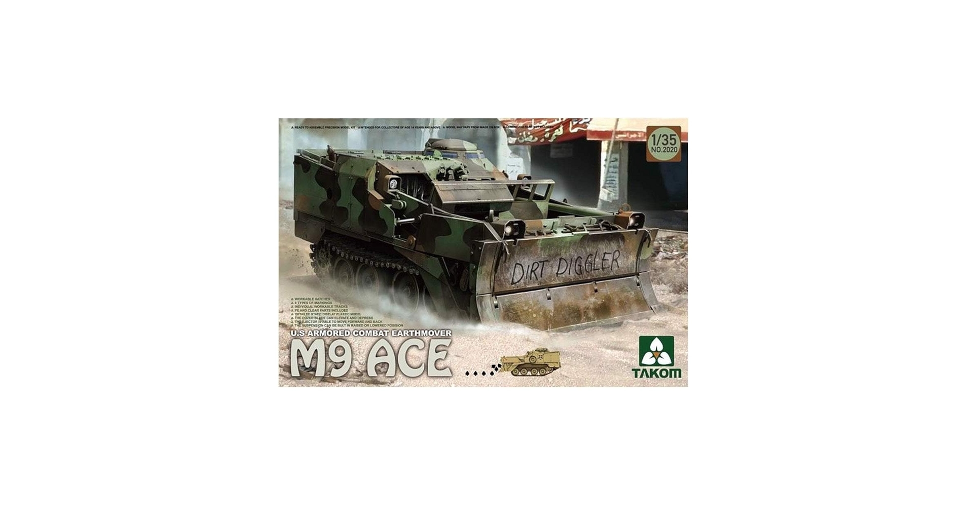 (未使用･未開封品)　TAKOM 1/35 アメリカ 軍 M9 ACE 装甲ブルドーザー TKO2020 プラモデル df5ndr3 Amazon | TAKOM 1/35 アメリカ 軍 M9 ACE 装甲ブルドーザー